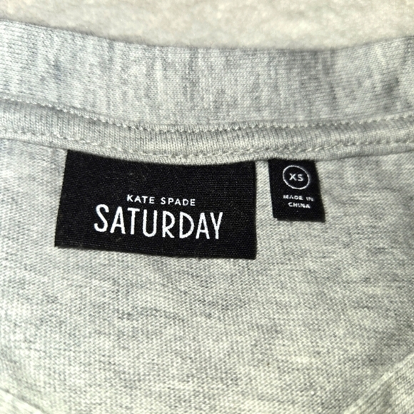 KATE SPADE SATURDAY Cap Sleeve Drop Waist Shift Dress Gray Size XS - Picture 4 of 14